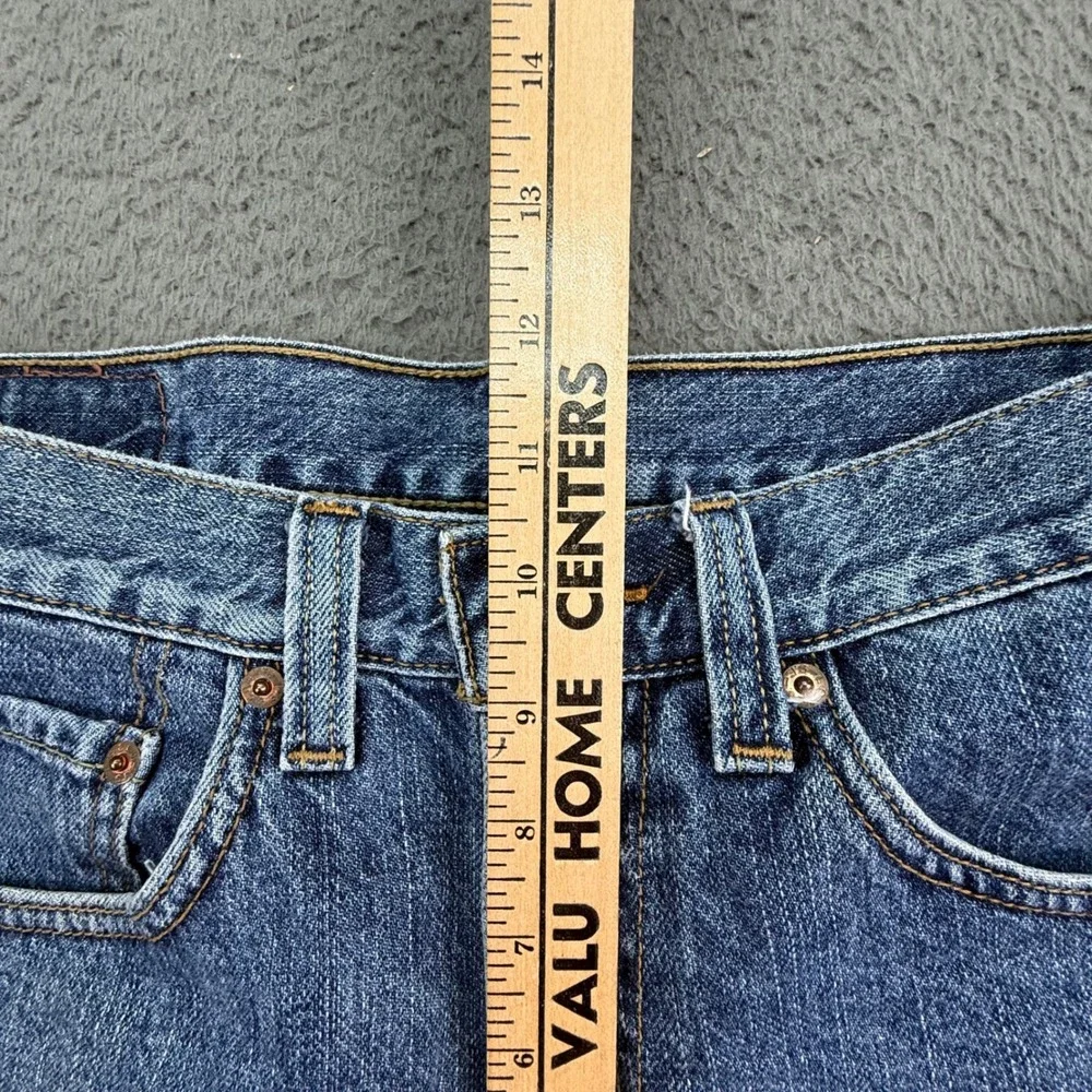 Levi's 550 Denim Shorts Mens 31 Blue Relaxed Fit Medium Wash 100% Cotton